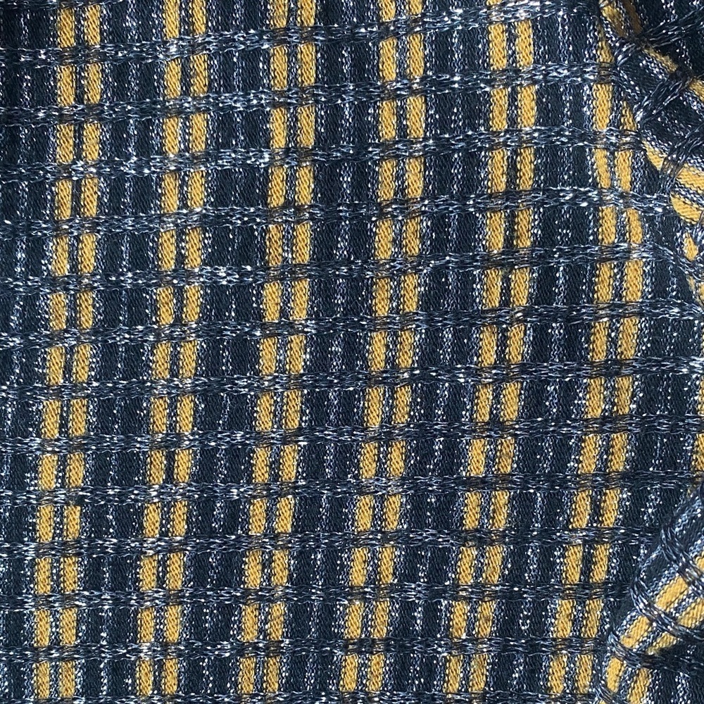 Zara Vintage Black and Yellow V-Neck Sweater - Picture 3 of 5